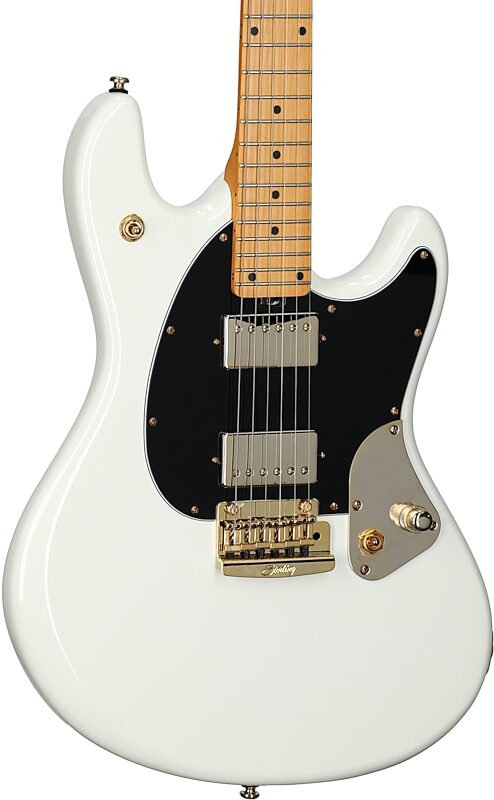 Sterling by Music Man Jared Dines Signature StingRay Electric Guitar, Olympic White, Blemished, Full Left Front