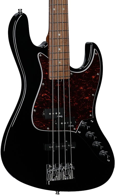 Sadowsky MetroExpress 21-Fret P/J Electric Bass, Morado Fingerboard (with Gig Bag), Black, Full Left Front
