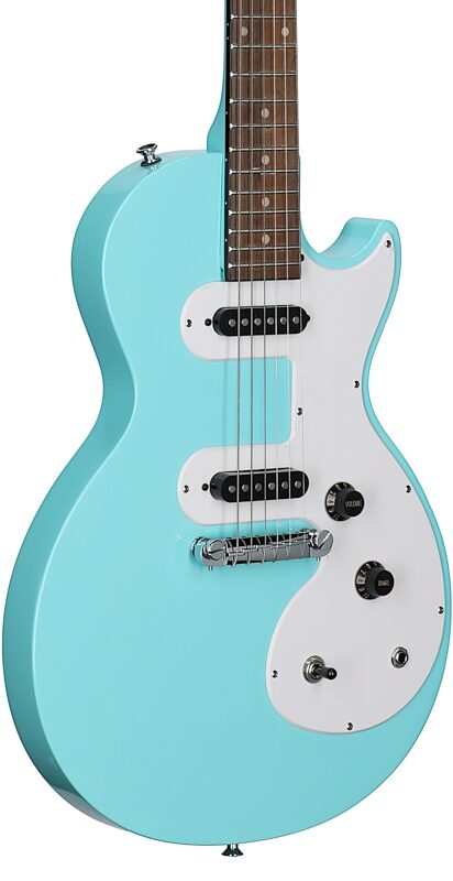 Epiphone Les Paul SL Electric Guitar Starter Pack (with Gig Bag), Pacific Blue, Full Left Front