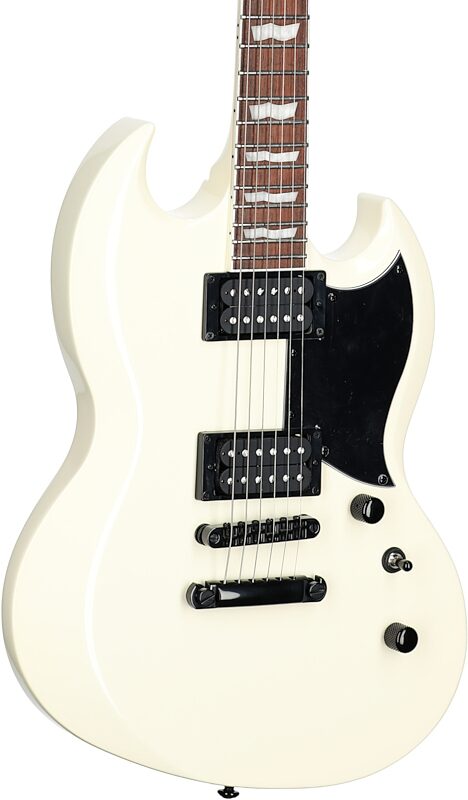 ESP LTD Viper 256 Electric Guitar, Olympic White, Full Left Front