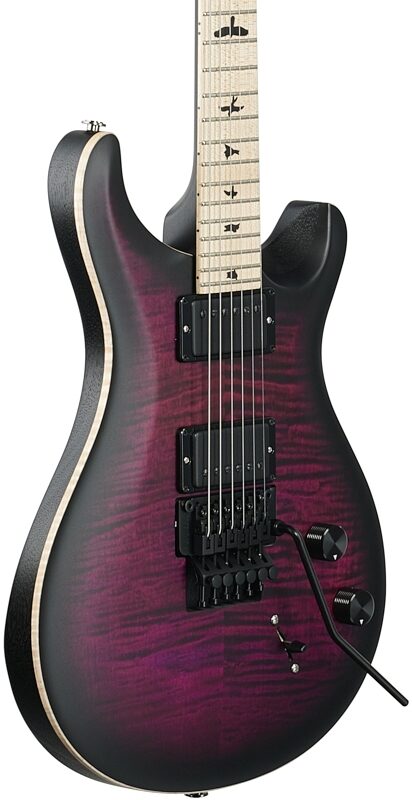 PRS Paul Reed Smith Dustie Waring CE24 Electric Guitar, with Floyd Rose (with Gig Bag), Waring Burst, Blemished, Full Left Front