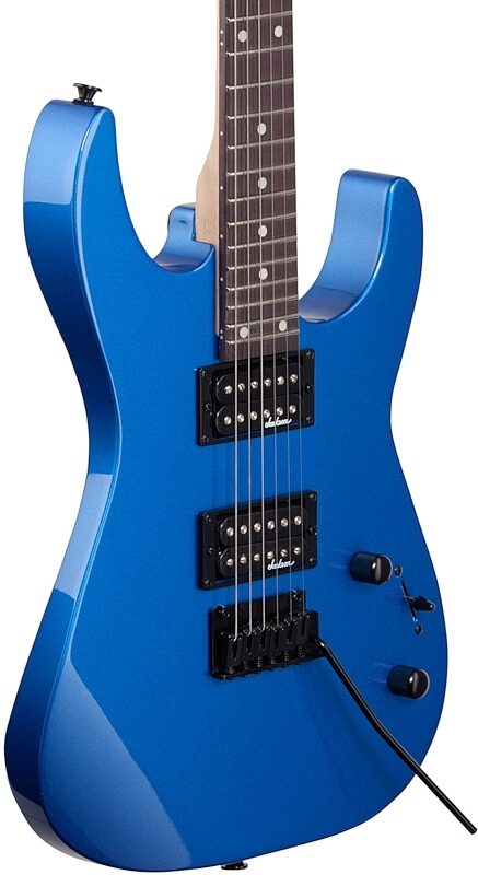 Jackson JS Series Dinky JS12 Electric Guitar, Amaranth Fingerboard, Metallic Blue, Full Left Front