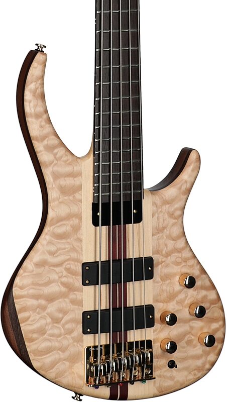 Tobias Classic V Electric Bass, 5-String (with Gig Bag), Satin Natural, Full Left Front