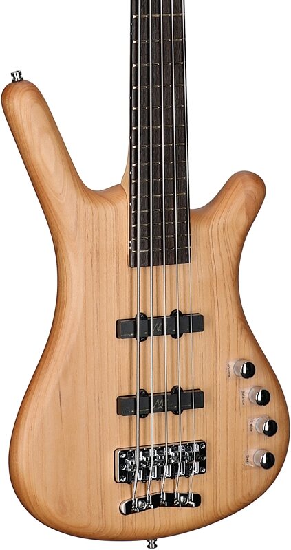 Warwick RockBass Corvette Basic 5 Active Electric Bass, 5-String, Natural, Full Left Front