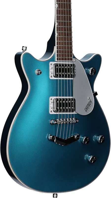 Gretsch G5222 Electromatic Double Jet BT Electric Guitar, Ocean Turquoise, Full Left Front