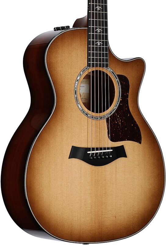 Taylor 514ce Grand Auditorium Acoustic-Electric Guitar (with Case), Urban IronBark, Full Left Front