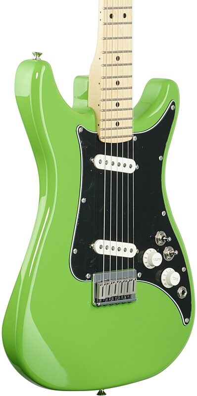 Fender Player Lead II Electric Guitar, with Maple Fingerboard, Neon Green, Full Left Front