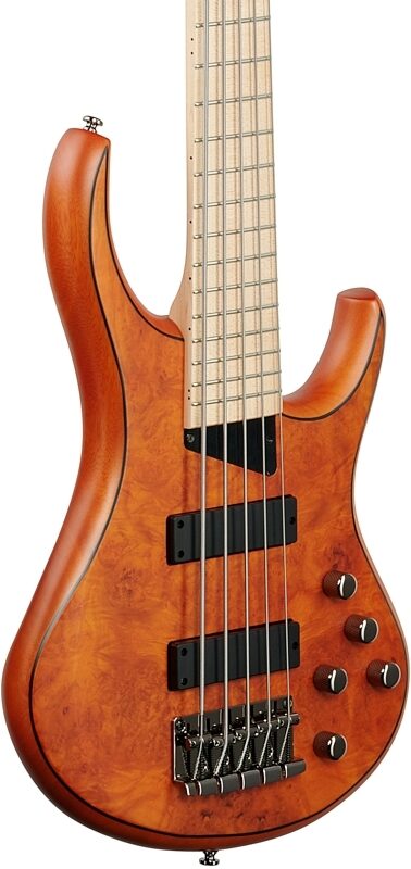 MTD Kingston Z5MP Electric Bass, 5-String, Satin Amber, Full Left Front