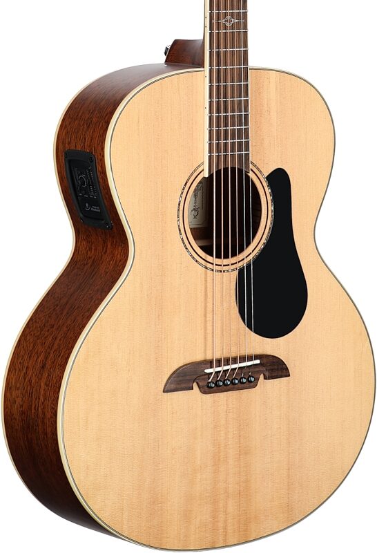 Alvarez ABT60E Baritone Acoustic-Electric Guitar, Natural, Full Left Front