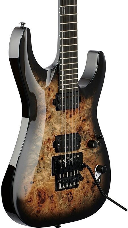 ESP LTD H-1001FR Electric Guitar, Black Natural Fade, Full Left Front