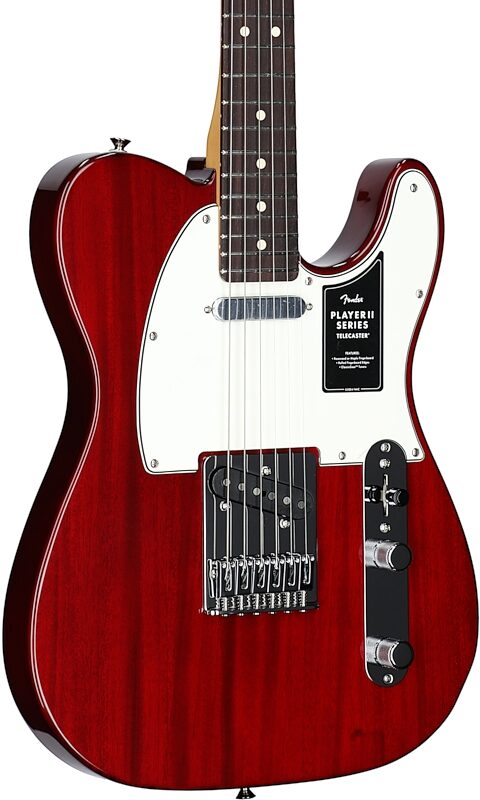 Fender Player II Telecaster Chambered Mahogany Electric Guitar, Transparent Cherry, Open Box (Very Good), Full Left Front