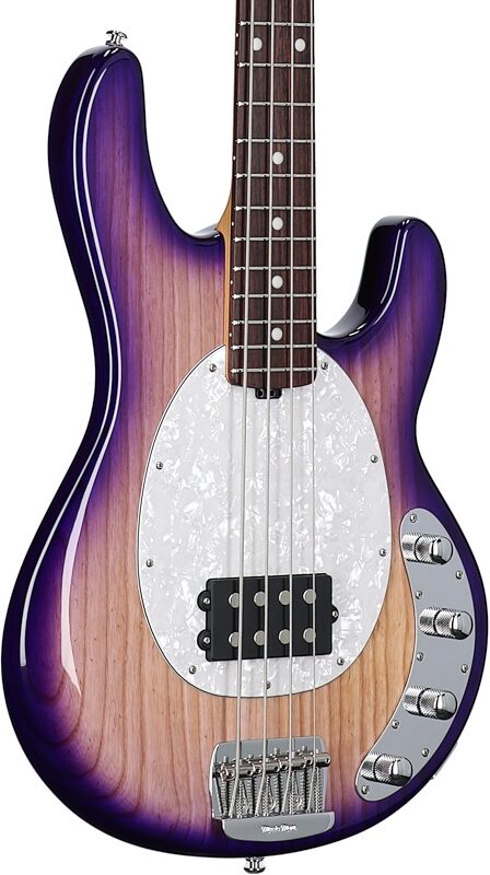 Ernie Ball Music Man StingRay Special Electric Bass (with Mono Case), Purple Sunset, Open Box (Good), Full Left Front