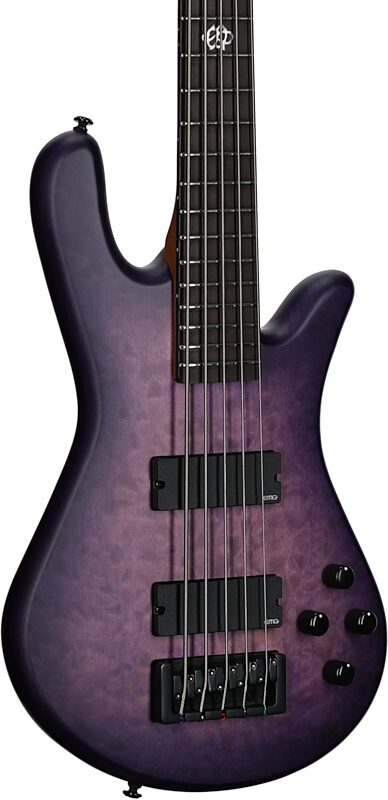 Spector NS Pulse II Electric Bass, 5-String, Ultra Violet Matte, Full Left Front