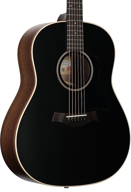 Taylor AD17 American Dream Blacktop Acoustic Guitar (with Aerocase), Blacktop, Full Left Front