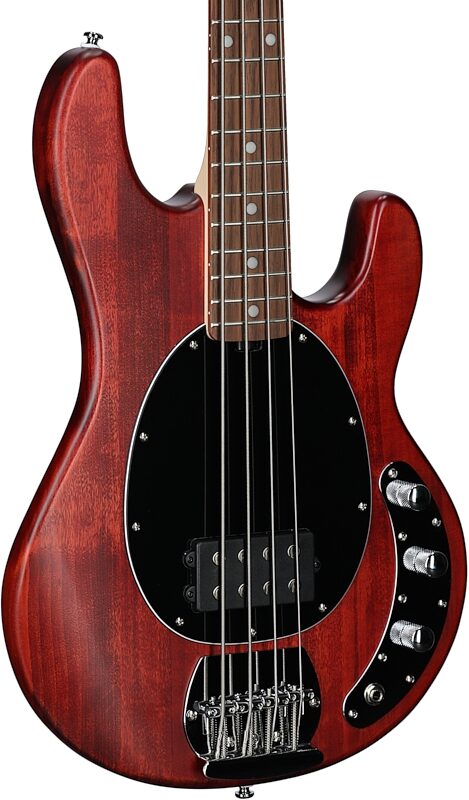 Sterling by Music Man StingRay Electric Bass, Walnut Satin, Full Left Front