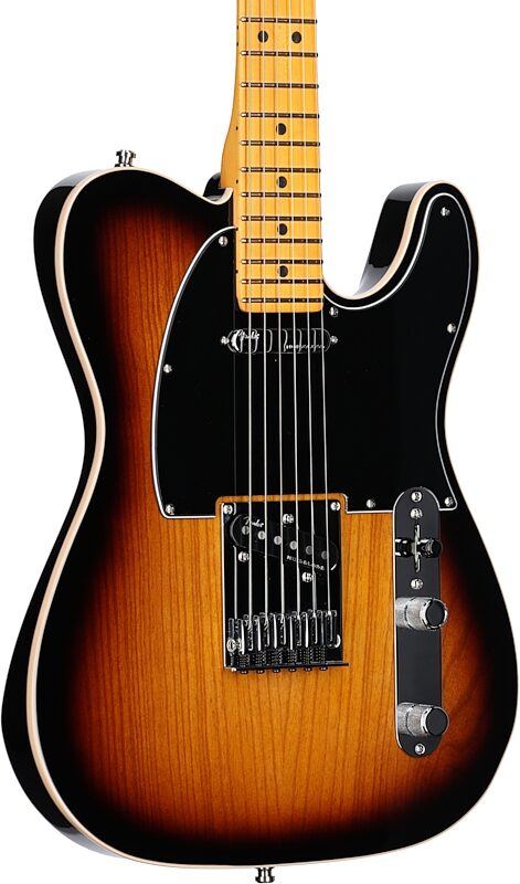 Fender American Ultra Luxe Telecaster Electric Guitar (with Case), 2-Color Sunburst, Full Left Front