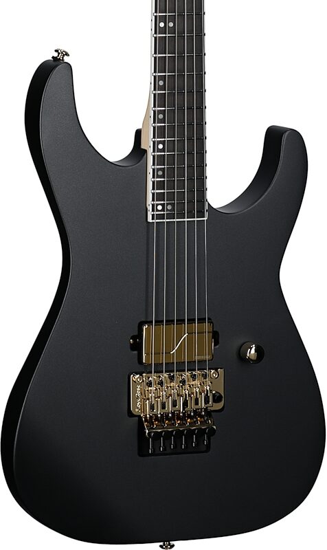 ESP LTD M-1001 Electric Guitar, Charcoal Metallic Satin, Full Left Front