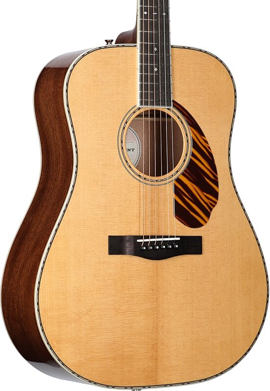 Fender Paramount PD-220E Dreadnought Acoustic-Electric Guitar (with Case), Natural, Full Left Front