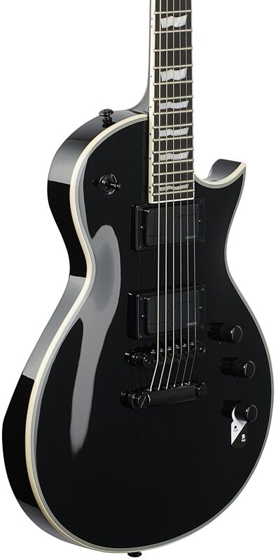 ESP LTD EC-1000S Fluence Electric Guitar, Black, Full Left Front