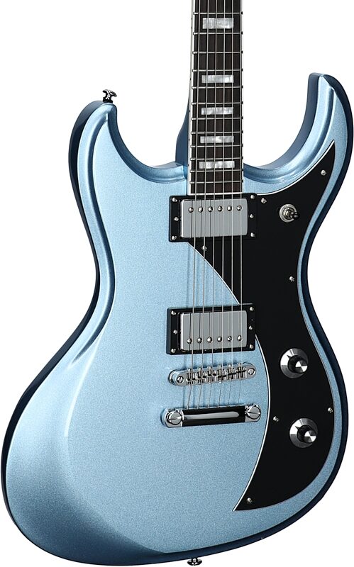 Dunable Gnarwhal DE Electric Guitar (with Gig Bag), Pelham Blue, Blemished, Full Left Front