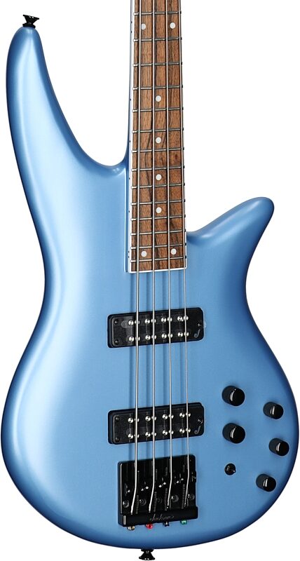 Jackson X Series Spectra SBX IV Electric Bass, Matte Blue Frost, Full Left Front