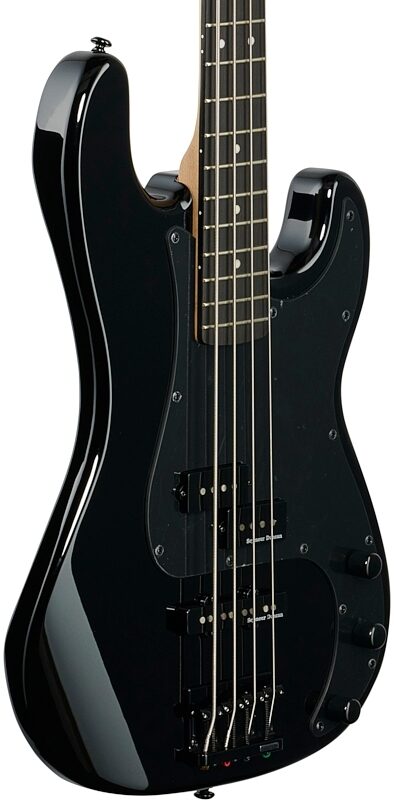 ESP LTD Surveyor 87 Electric Bass, Black, Blemished, Full Left Front