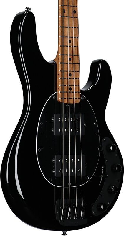 Ernie Ball Music Man StingRay Special HH Electric Bass (with Case), Black, Full Left Front