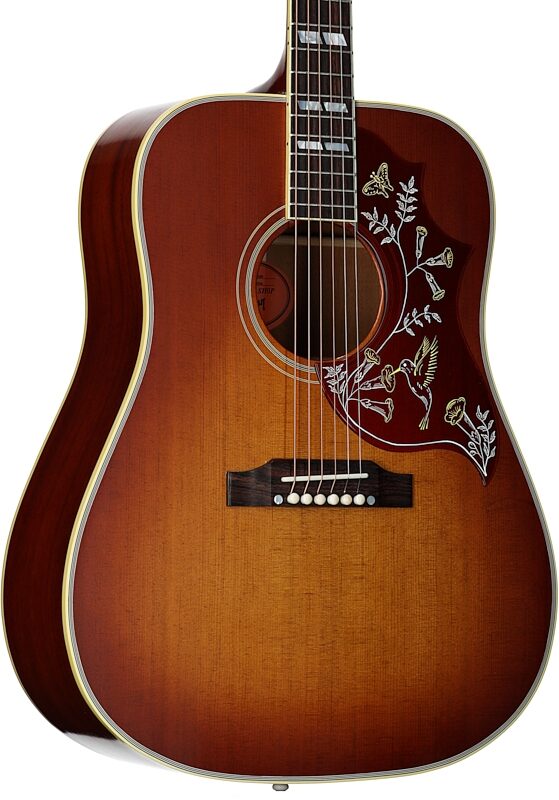 Gibson Custom Shop 1960 Hummingbird Fixed Bridge VOS Acoustic Guitar (with Case), Heritage Cherry Sunburst, Full Left Front