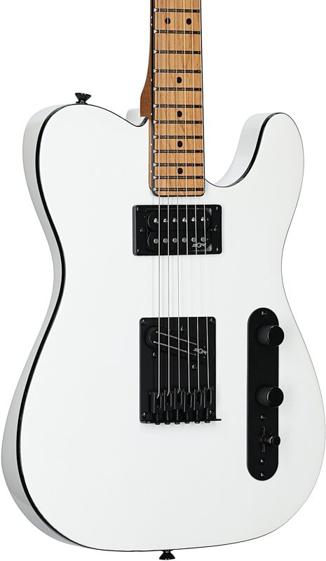 Squier Contemporary Telecaster RH Electric Guitar, Roasted Maple Fingerboard, Pearl White, Full Left Front