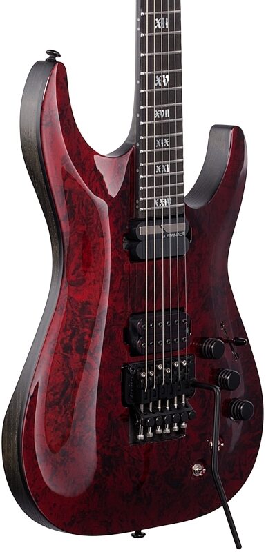 Schecter C1FRS Apocalypse Electric Guitar, Red Reign, Full Left Front