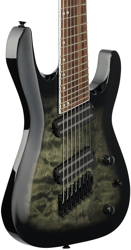 Jackson X Soloist Arch SLATX8Q Electric Guitar, Transparent Black, USED, Blemished, Full Left Front