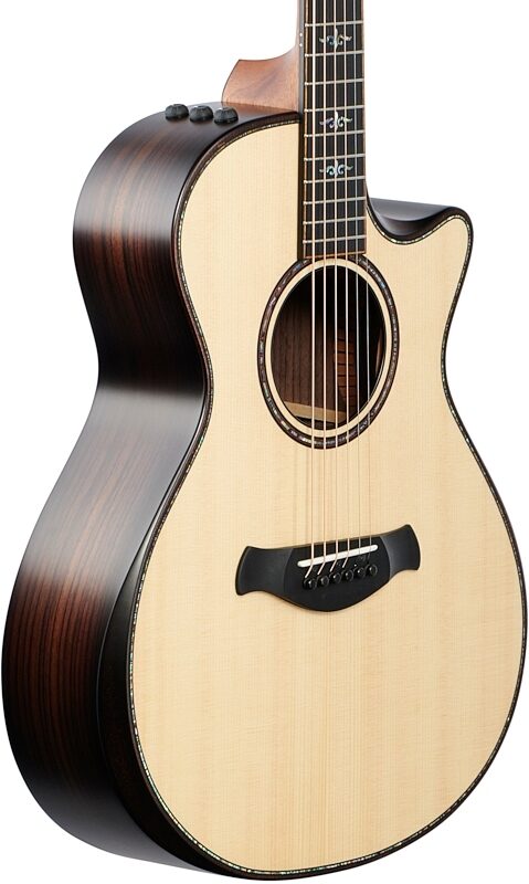 Taylor Builder's Edition 912ce Grand Concert Cutaway Acoustic-Electric Guitar, Natural, Full Left Front