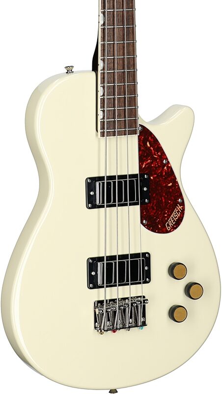 Gretsch Streamliner Jet Club Electric Bass, Vintage White, Full Left Front