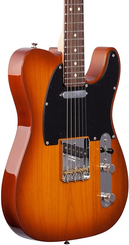 Fender American Performer Telecaster Electric Guitar, Rosewood Fingerboard (with Gig Bag), Honeyburst, Full Left Front