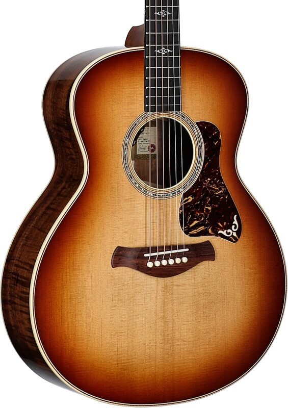 Taylor Gold Label 814e Koa Acoustic-Electric Guitar (with Case), Golden Brown Sunburst, Full Left Front