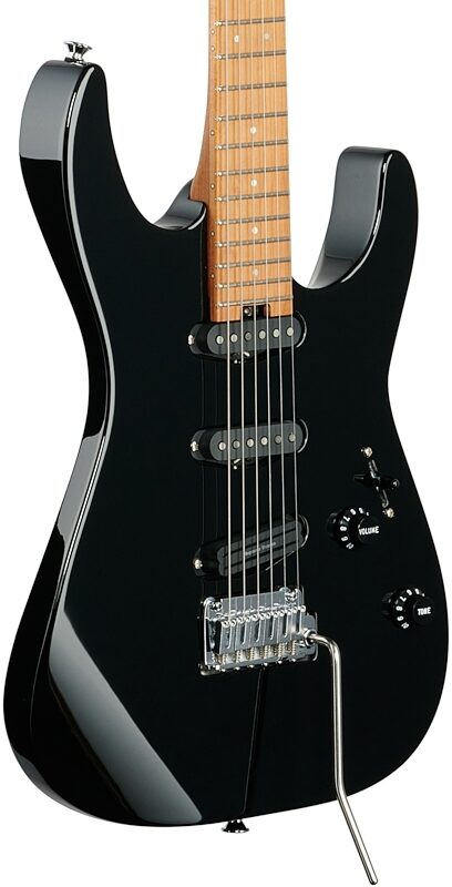 Charvel DK22 SSS 2PT CM Electric Guitar, Gloss Black, USED, Blemished, Full Left Front