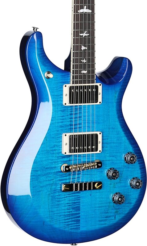 PRS Paul Reed Smith 10th Anniversary S2 McCarty 594 Electric Guitar (with Gig Bag), Lake Placid Blue, Full Left Front