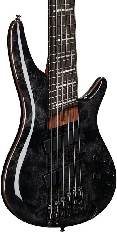 Ibanez SRMS806 Bass Workshop Multi-Scale Electric Bass, 6-String, Deep Twilight, Full Left Front
