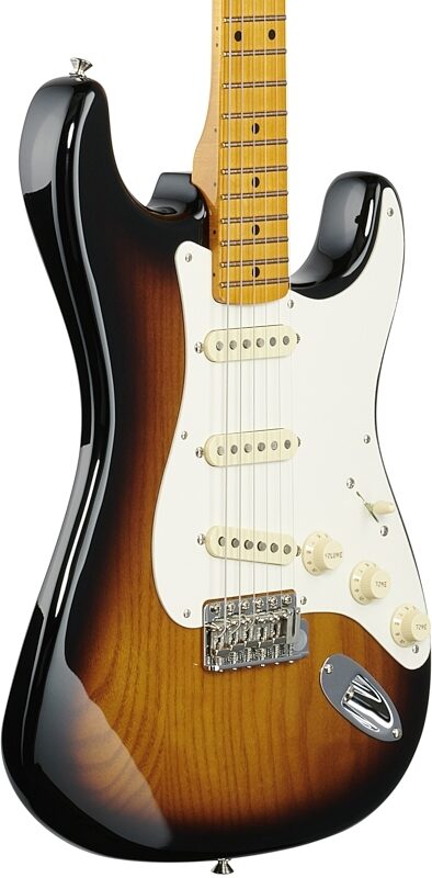 Fender Stories Eric Johnson '54 Virginia Stratocaster Electric Guitar (with Case), 2-Color Sunburst, Full Left Front