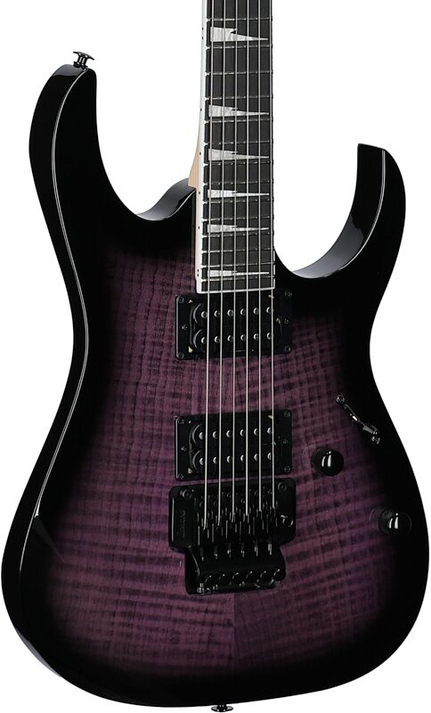 Ibanez GRG320FA GiO Electric Guitar, Transparent Violet Sunburst, Full Left Front