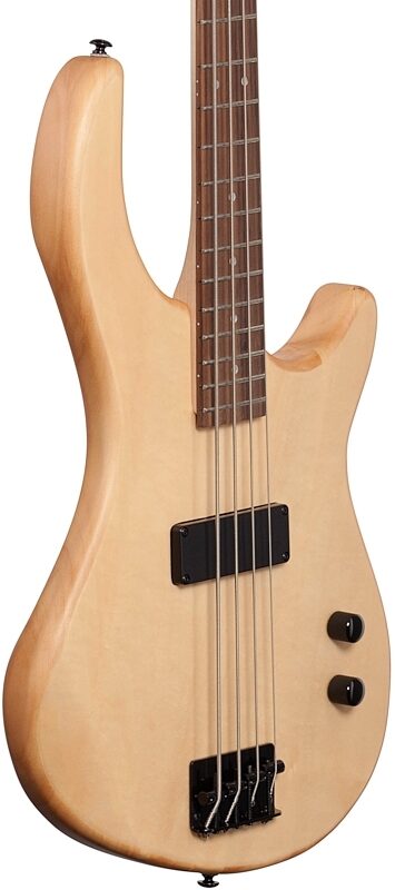 Dean Edge 09 Electric Bass, Satin Natural, Full Left Front