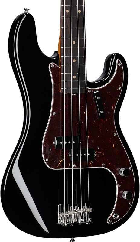 Fender American Vintage II 1960 Precision Electric Bass, Rosewood Fingerboard, Black, USED, Blemished, Full Left Front
