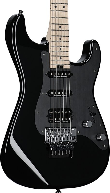 Charvel Pro-Mod So-Cal Style 1 HSS FR M Electric Guitar, Gloss Black, USED, Blemished, Full Left Front
