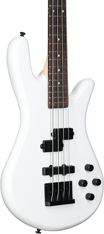Spector Performer 4 Electric Bass, Solid White Gloss, Full Left Front