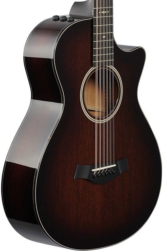 Taylor 562ceV 12-Fret Grand Concert Acoustic-Electric Guitar, 12-String (with Case), New, Full Left Front
