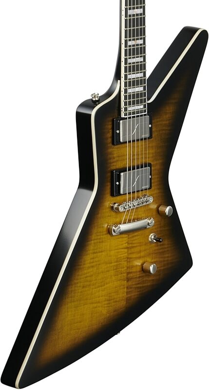 Epiphone Extura Prophecy Electric Guitar, Yellow Tiger Aged Gloss, Blemished, Full Left Front