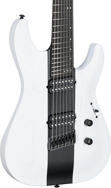 Schecter Rob Scallon C-7 Multi-Scale Electric Guitar, 7-String, Contrasts, Full Left Front