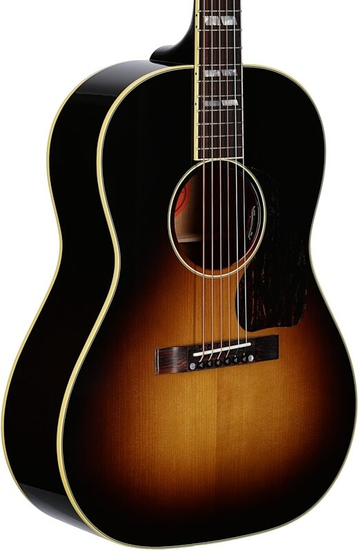 Gibson Nathaniel Rateliff LG-2 Western Acoustic-Electric Guitar (with Case), Vintage Sunburst, Blemished, Full Left Front
