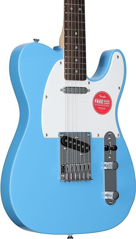 Squier Sonic Telecaster Electric Guitar, with Laurel Fingerboard, California Blue, Full Left Front