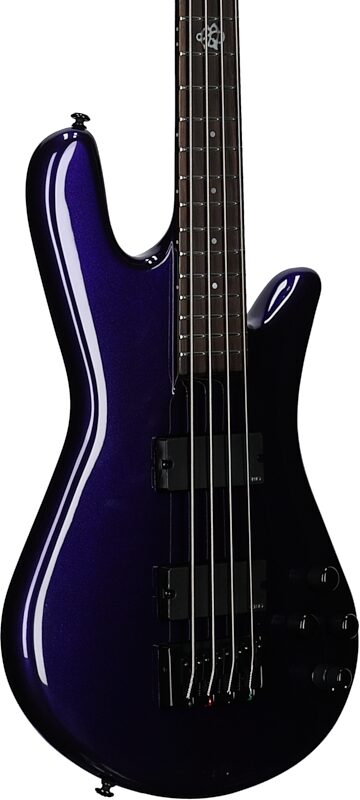 Spector NS Ethos HP 4-String Bass Guitar (with Bag), Plum Crazy, Full Left Front